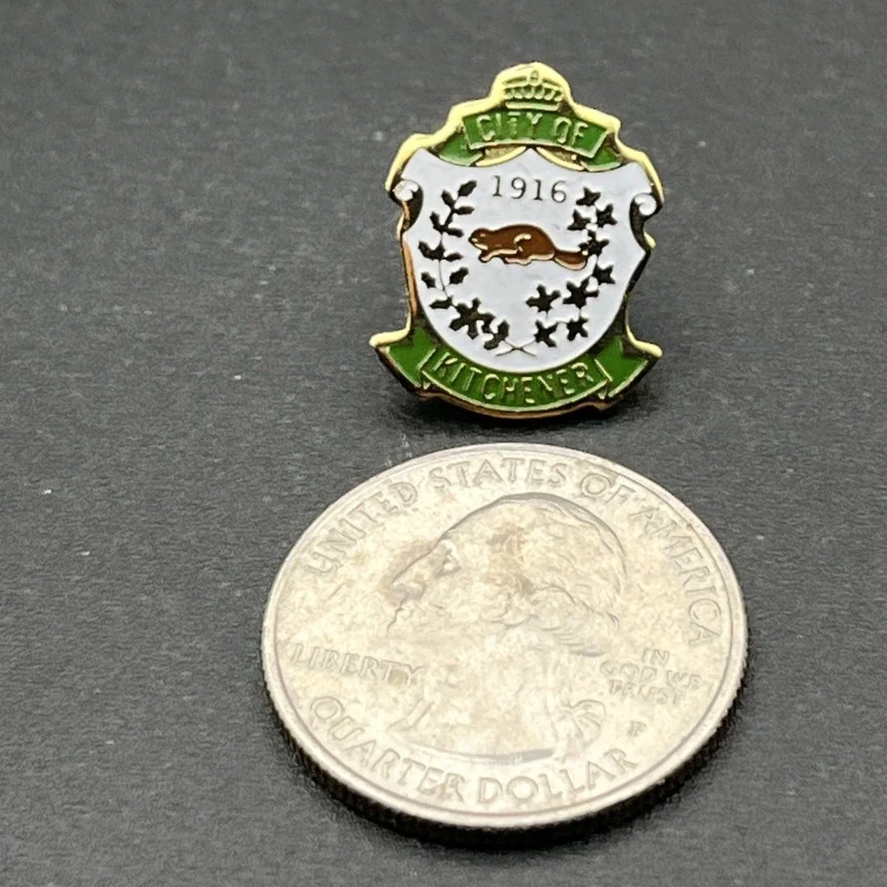 City Of Kitchener Ontario Canada‎ Beaver Lapel Hat Pin